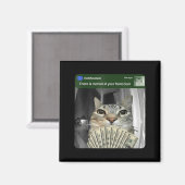 Ring Cat With Motion Meme Magneet (Voorkant / Achterkant)