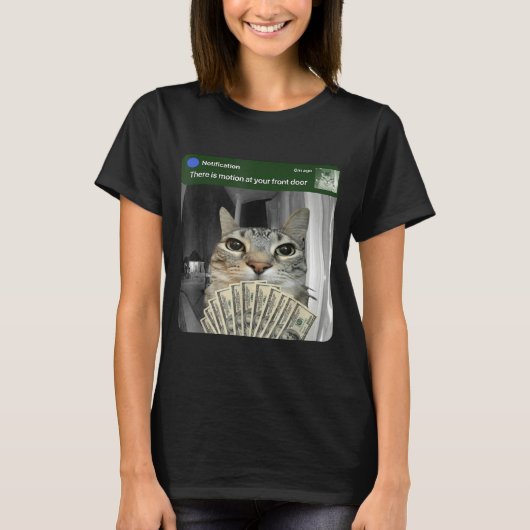 Ring Cat With Motion Meme  T-shirt (Voorkant)