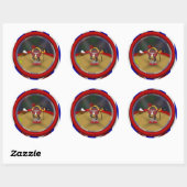 Ring Circus - Ringmaster Ronde Sticker (Vel)