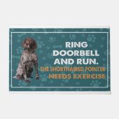 Ring deurbel en voer de kortharige wijzerbehoefte deurmat (Voorkant)