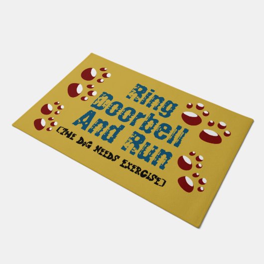 Ring Doorbell en run Deurmat (Schuin)