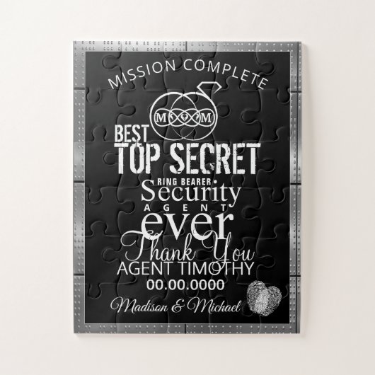 Ring Drager Security Agent Bedankt Puzzel (Verticaal)
