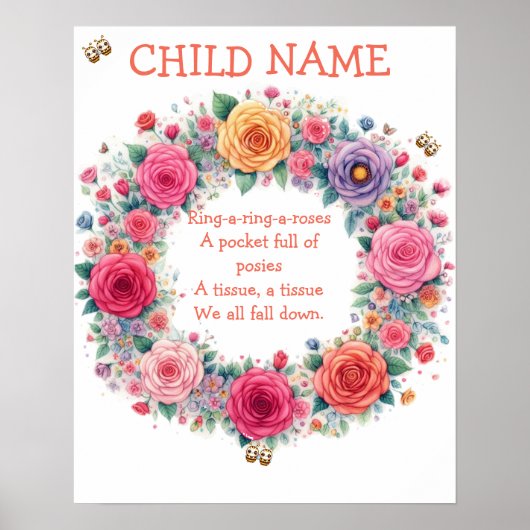 "Ring een Ring O Rozen" Poster (Voorkant)