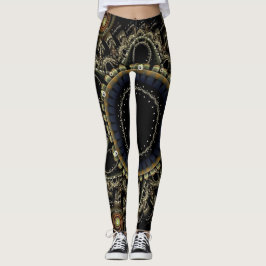 Ring fractal Abstracte achtergrond Leggings
