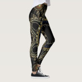 Ring fractal Abstracte achtergrond Leggings (Rechts)
