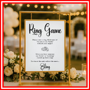 Ring Game Bruiloftsspel Elegante Spellen