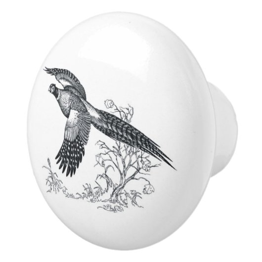 Ring-hals fazant aangepaste keramische knop (Rechts)