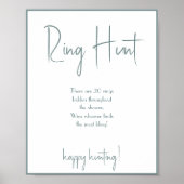 Ring Hunt Bruidsfeest Spelbord Poster (Voorkant)
