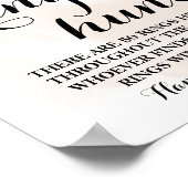 Ring Hunt Eucalyptus Herfst Vrijgezellenfeest Spel Poster (Hoek)