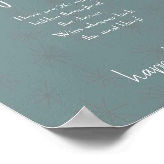 Ring Hunt: Het perfecte spel voor Bruidsbruiloften Poster (Hoek)