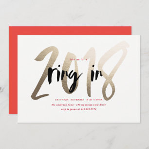 Ring in 2018 Uitnodiging nieuwjaarspartij