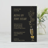 Ring in het Jaar Uitnodiging (Staand voorkant)