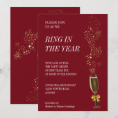 Ring in het Jaar Uitnodiging (Voorkant / Achterkant)