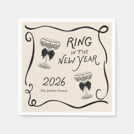 Ring in the New Year Paper Napkin Servet