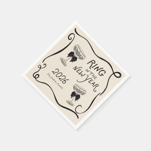 Ring in the New Year Paper Napkin Servet (Hoek)