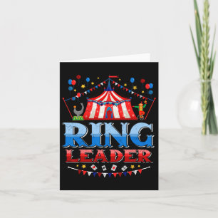 Ring Leider Kostuum Circus Personeel Kermis Mannen Kaart