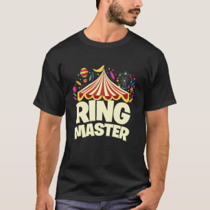 Ring Meester Grappig Circus Thema Familie Matching T-shirt