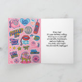 "Ring! Meisjes Happy Birthday Kaart (Binnen)