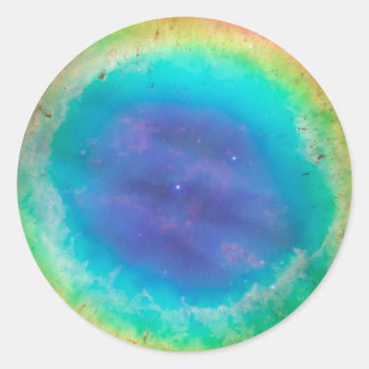 Ring Nebula Detail Ronde Sticker (Voorkant)
