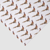 Ring-necked fazant bird cartoon tissuepapier (Detail)