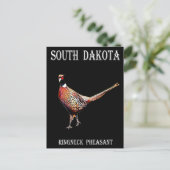 Ring-necked fazant briefkaart (Staand voorkant)