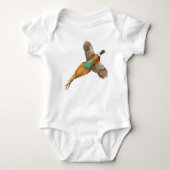 Ring Necked Pheasant Baby Creeper Romper (Voorkant)
