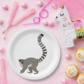 Ring op maat Lemur Papieren Bordje (Feest)