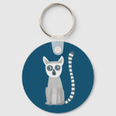 Ring op maat Lemur Sleutelhanger (Achterkant)