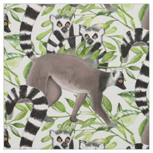 Ring-op-maat Lemurs van Madagaskar Stof