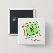 Ring Ring Bearer Button Pin Gift (Voorkant /achterkant)