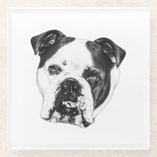Ring-Safe Bulldog-Onderzetter Glazen Onderzetter