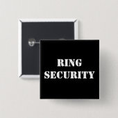 RING SECTION vierkante knop Vierkante Button 5,1 Cm (Voorkant /achterkant)