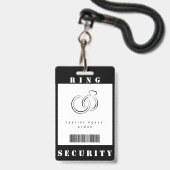 Ring Security Badge (Voorzijde met lanyard)
