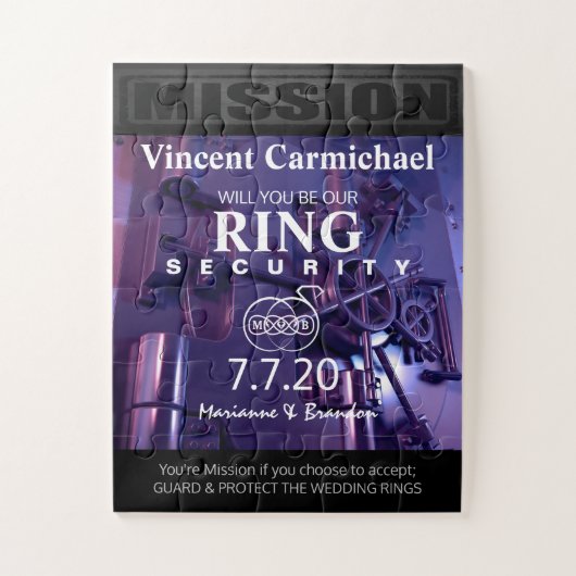 Ring Security Puzzle Invitation (Vertical)