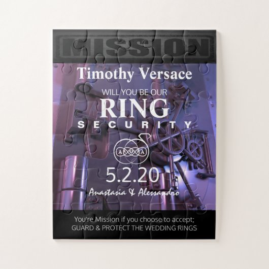 Ring Security Puzzle Invitation (Vertical)
