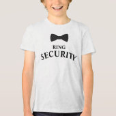 Ring Security Ring Bearer Tri-Blend Shirt (Voorkant)