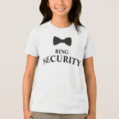 Ring Security Ring Bearer Tri-Blend Shirt (Voorkant)