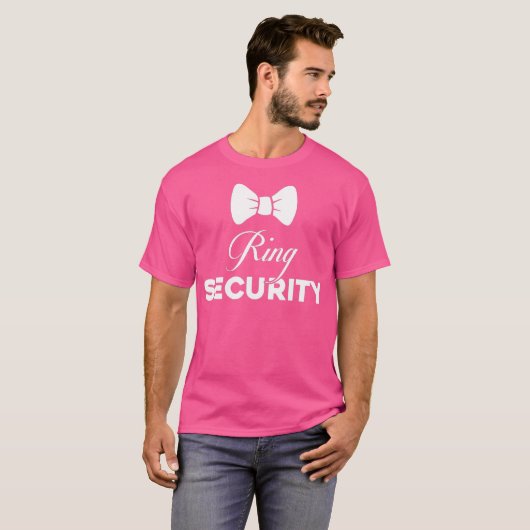 Ring Security T-shirt bruiloft outfit voor kindere (Voorkant volledig)