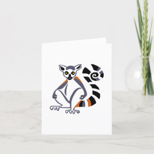 Ring-tailed LEMUR - Bedreigde dieren grafiek Kaart