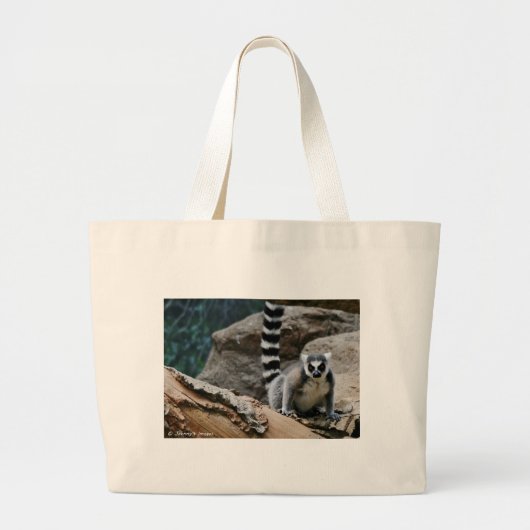 RIng Tailed Lemur Grote Tote Bag (Voorkant)