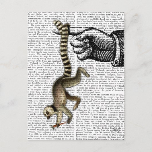 Ring Tailed Lemur op vinger 2 Briefkaart (Voorkant)