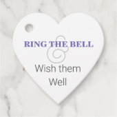 Ring The Bell & Wish ze Well Wedding Bedankjes Labels (Voorkant)
