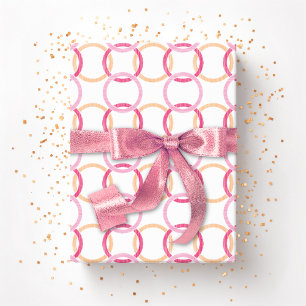 Ring Torgoo Met In elkaar grijpende Cirkels in Roz Cadeaupapier