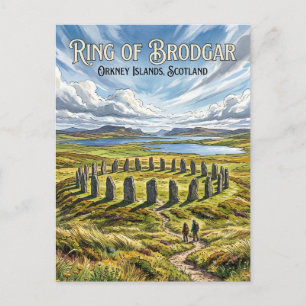 Ring van Brodgar Schotland Briefkaart