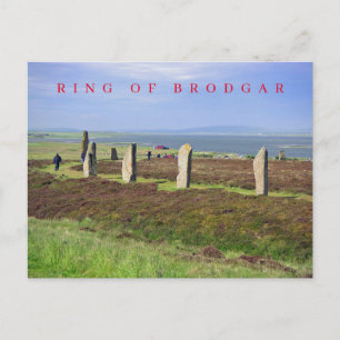 Ring van Brodgar uitzicht briefkaart