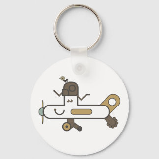 Ring van de Button van het vliegtuig Sleutelhanger