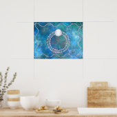 Ring van de waterdruk poster (Keuken)