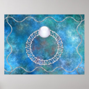 Ring van de waterdruk poster