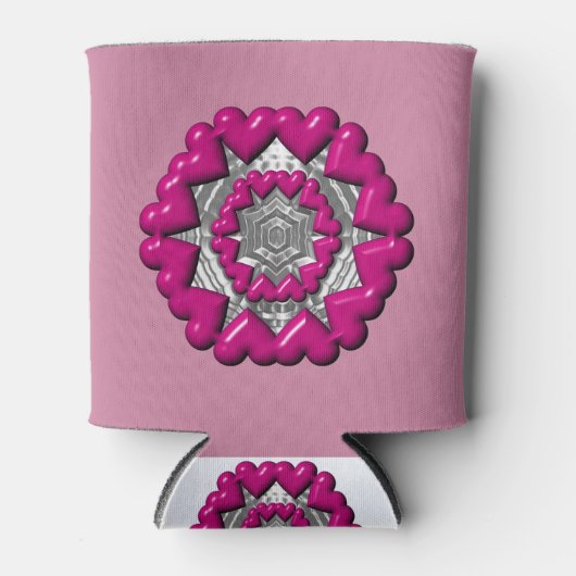 Ring van harten Valentijn Blikjeskoeler (Voorkant)