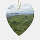 Ring van Kerry Ireland Irish Ocean Uitzicht Keramisch Ornament (Links)